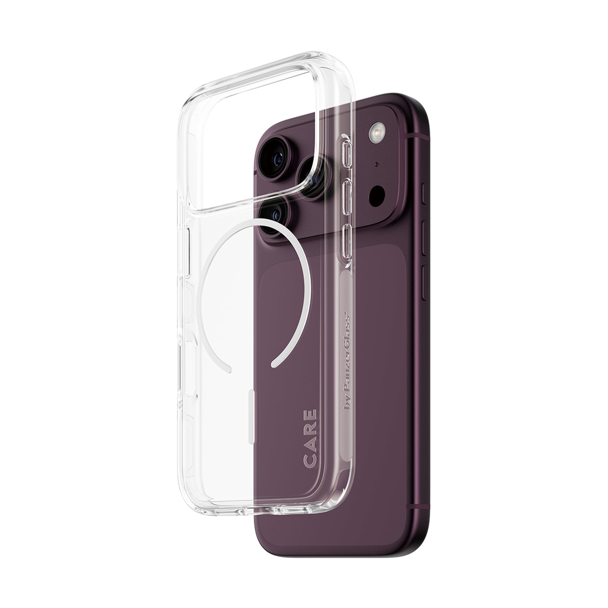 CARE™ by PanzerGlass® Urban Explorer Case Transparent m. Hvid Magsafe iPhone 18 Pro | 17 Pro